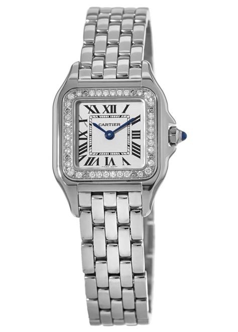 cartier watch women diamond|cartier watch diamond bezel.